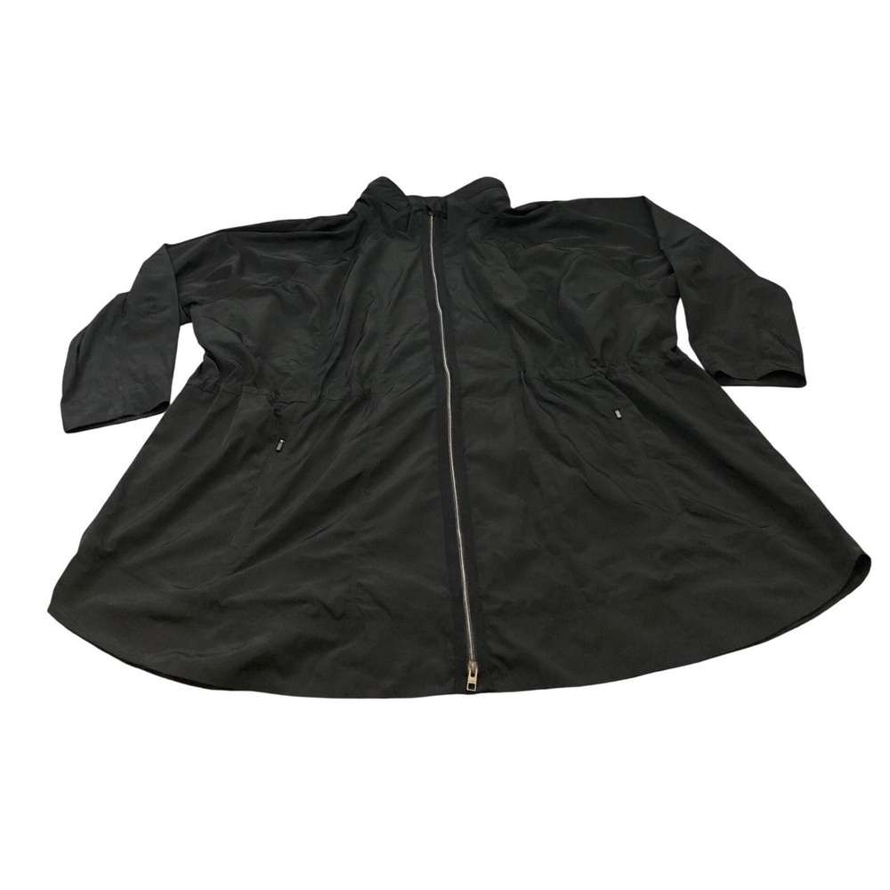 Athleta Black Lightweight Zip-Front Jacket